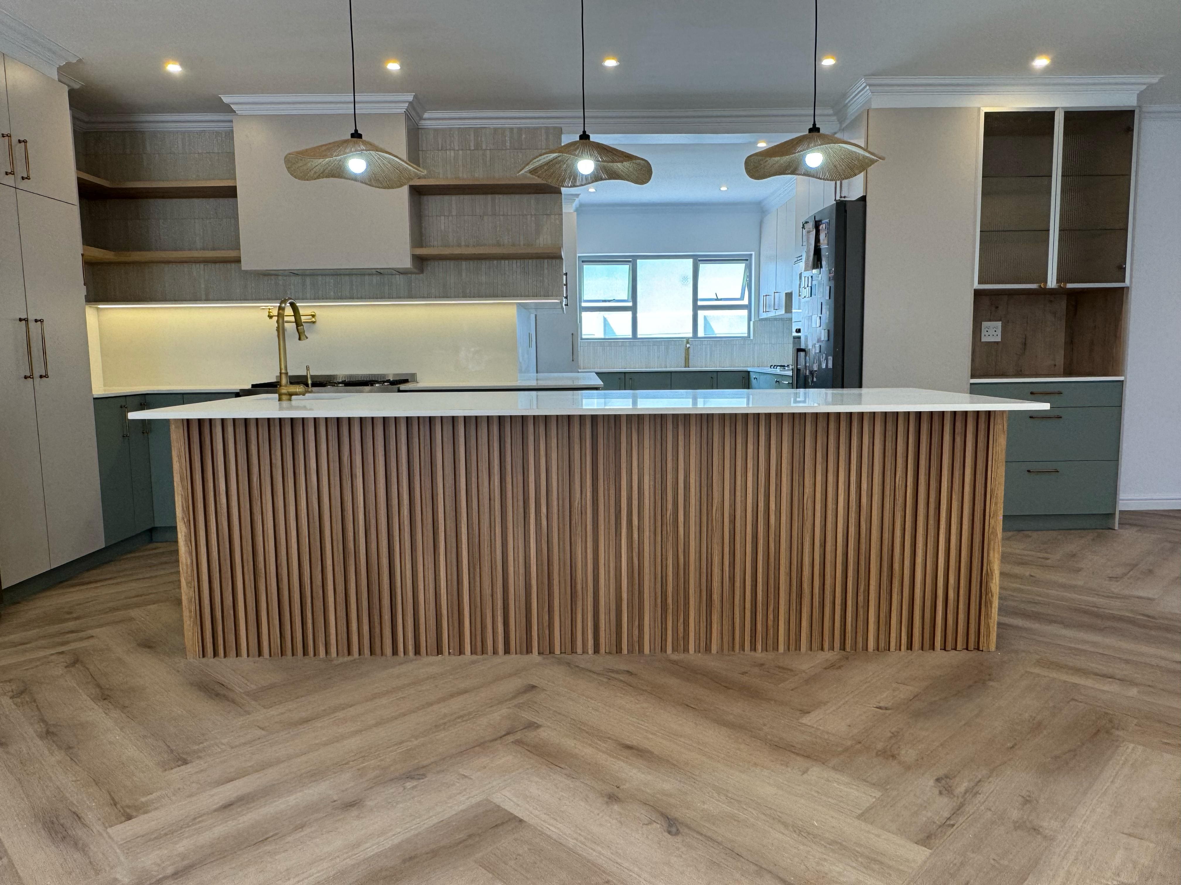 OLIVE GREEN KITCHEN completed renovations project view 3