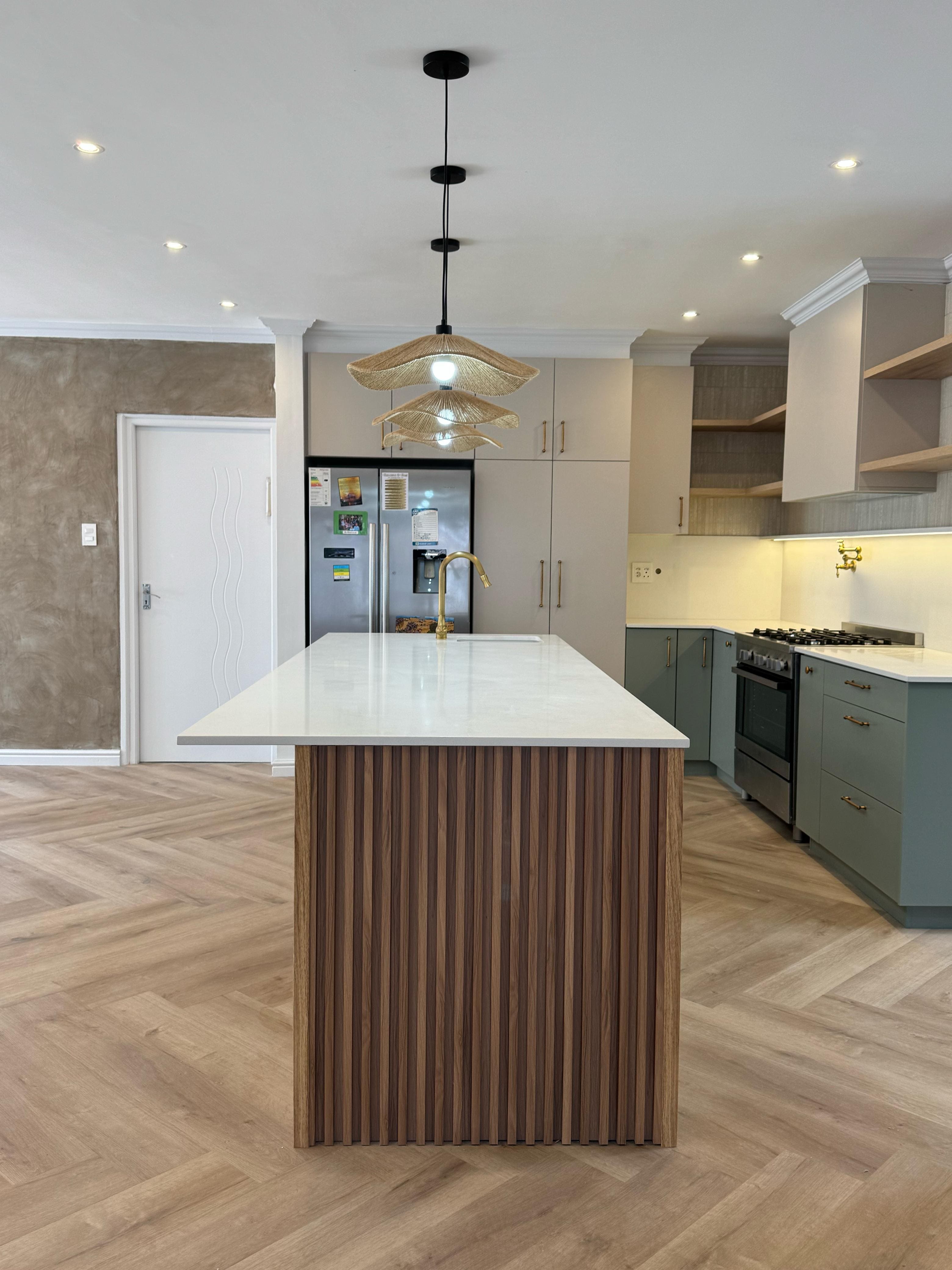 OLIVE GREEN KITCHEN completed renovations project view 6