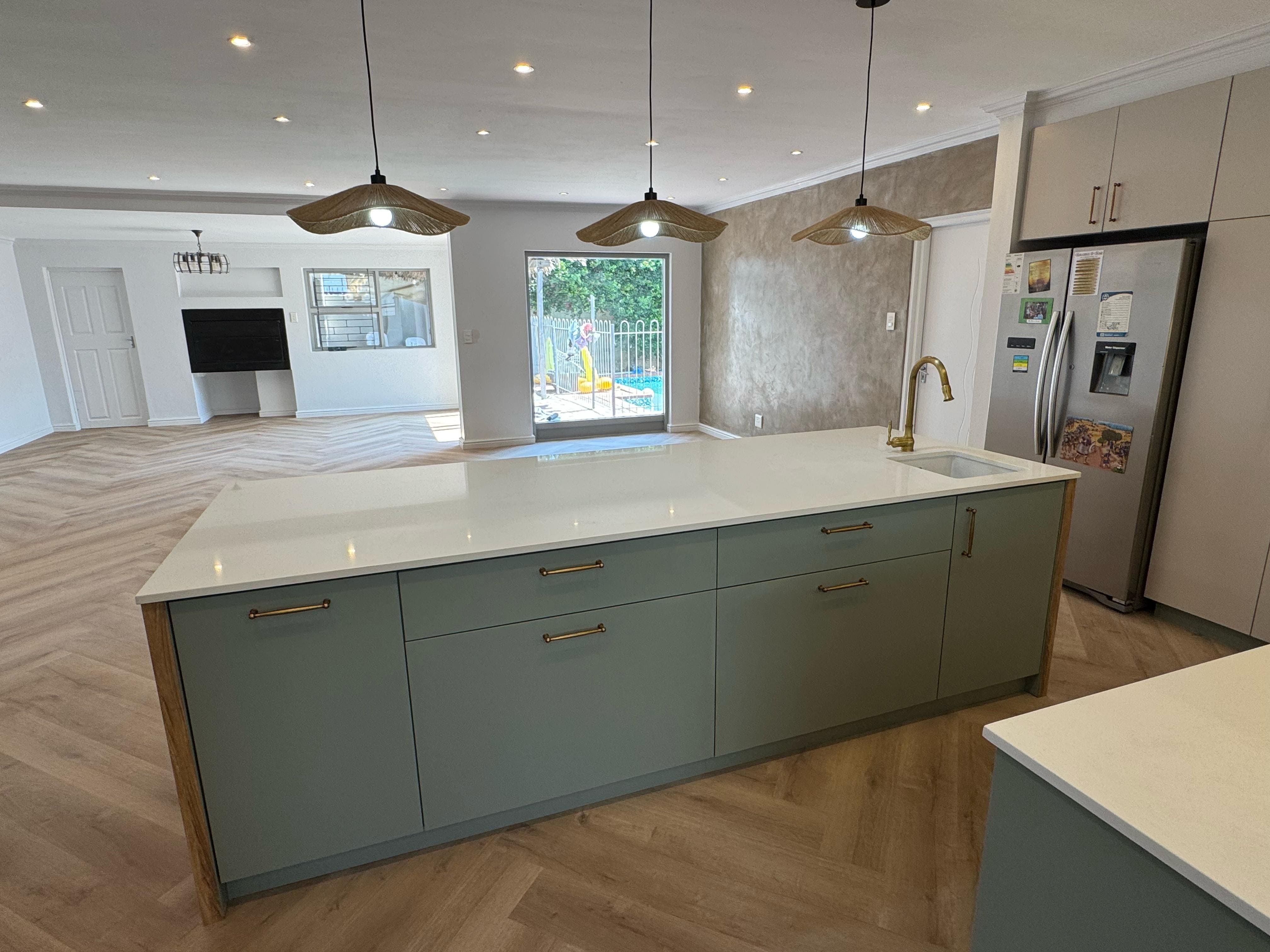 OLIVE GREEN KITCHEN completed renovations project view 13