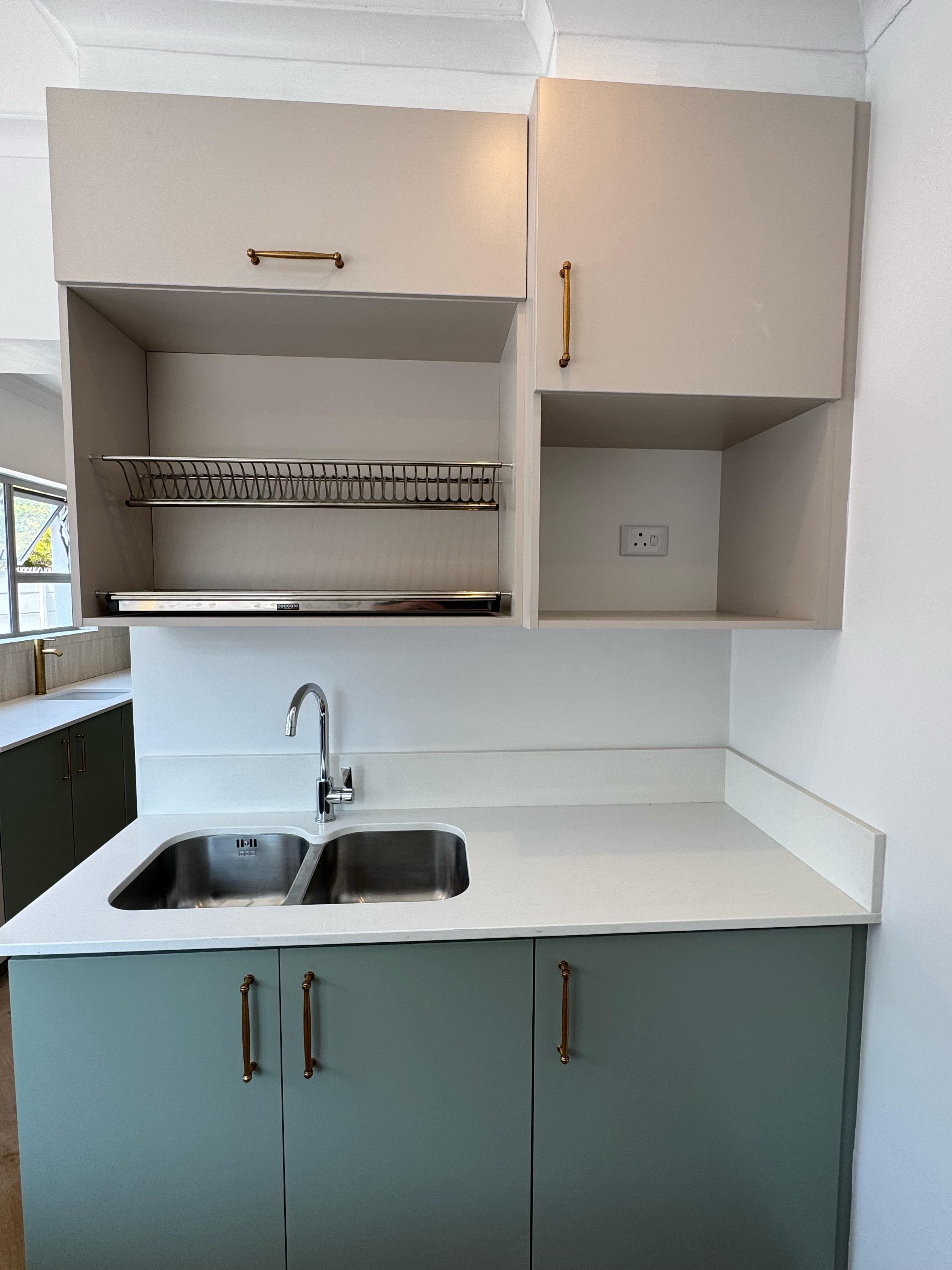 OLIVE GREEN KITCHEN completed renovations project view 18