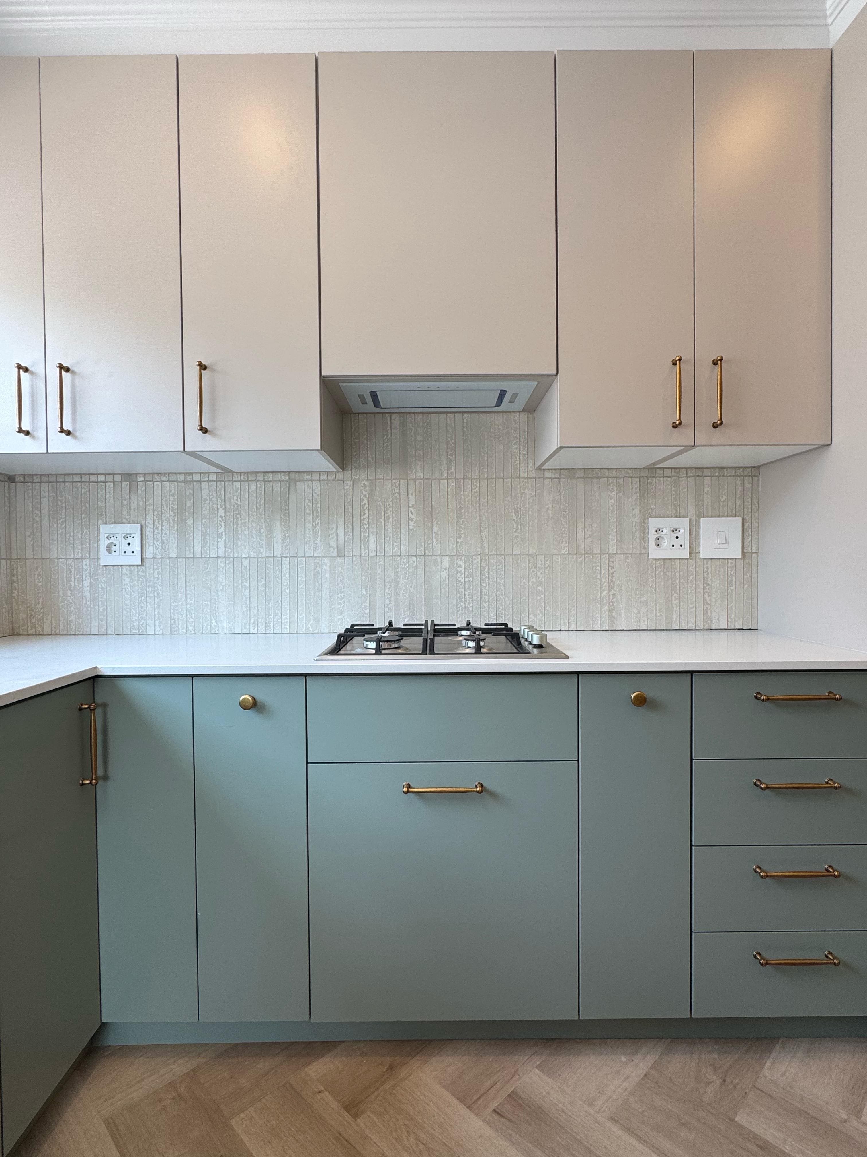 OLIVE GREEN KITCHEN completed renovations project view 19
